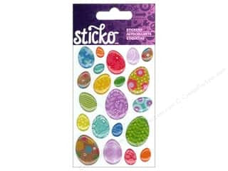 Ek Success Sticko MINI EASTER EGGS Epoxy Stickers 21pc - Scrapbook Kyandyland