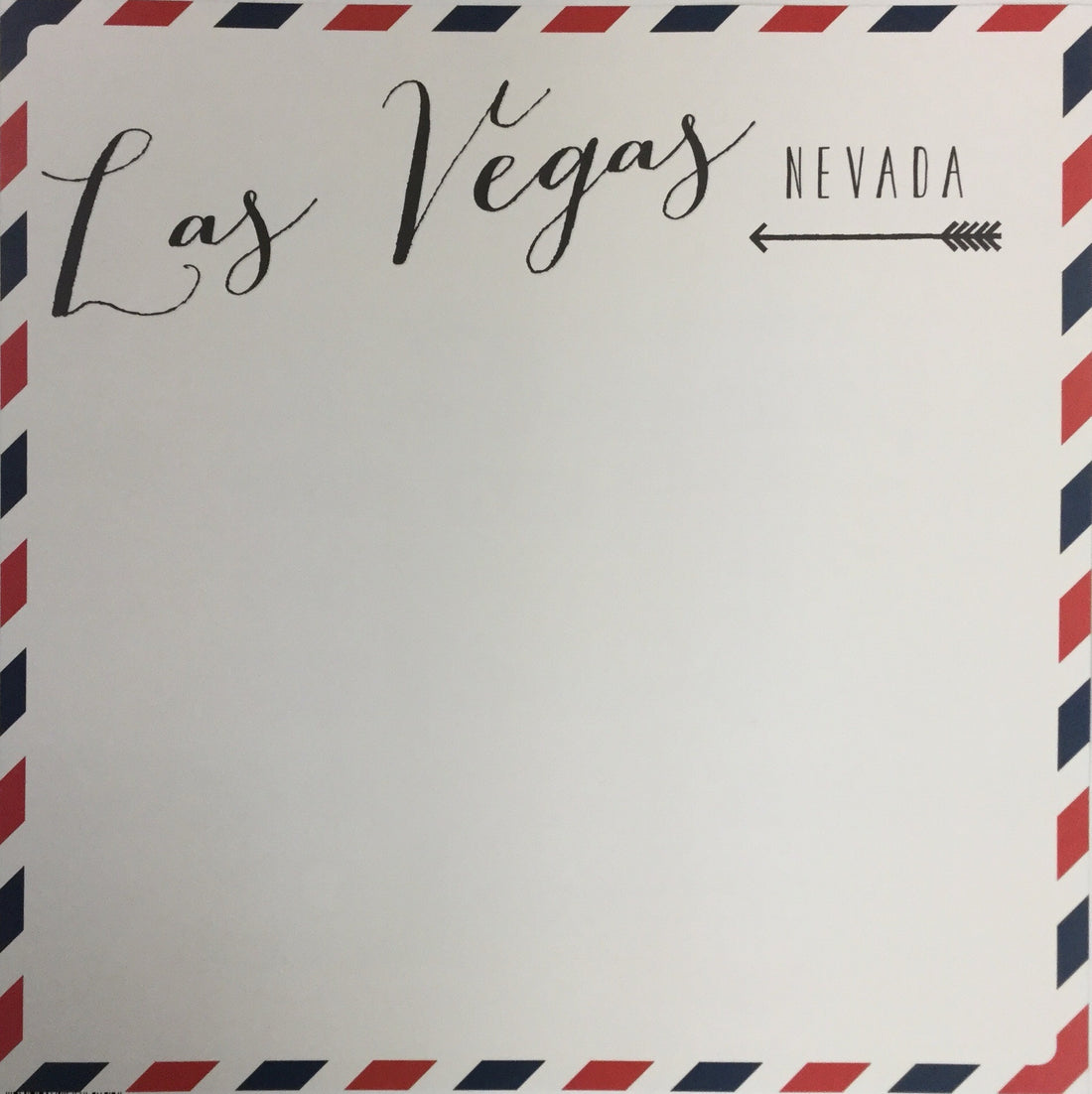 LAS VEGAS Mail Arrows 12"X12" Scrapbook Paper Scrapbooksrus