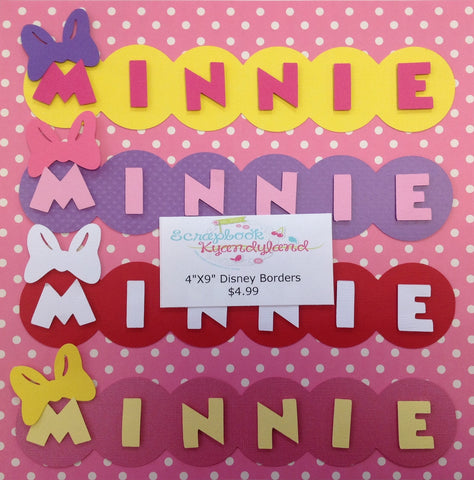Minnie Mouse Diecut Title Border @scrapbooksrus