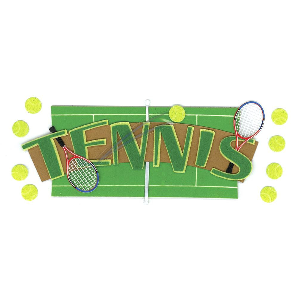 TENNIS STICKER LOT Ek Success Jolee’s Sandylion 38pc Scrapbooksrus