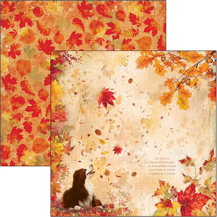 Ciao Bella THE SOUND OF AUTUMN Paper Pad 12 Sheets Scrapbooksrus