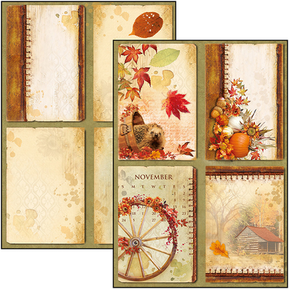 Ciao Bella THE SOUND OF AUTUMN A4 Paper Pad 9 sheets Scrapbooksrus