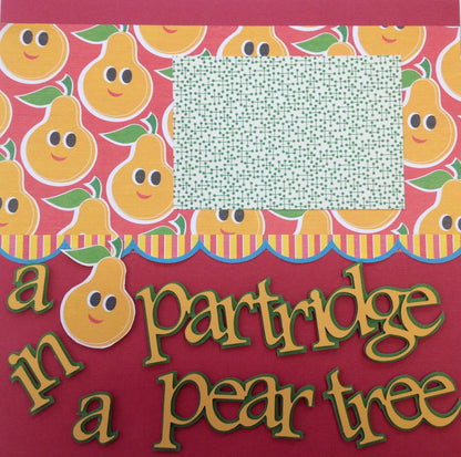 Premade Scrapbook Page (2) 12&quot;x12&quot; PARTRIDGE PEAR TREE