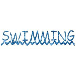 Swim Scrapbook 101 Mini Photogenix SWIMMING Diecut 1pc