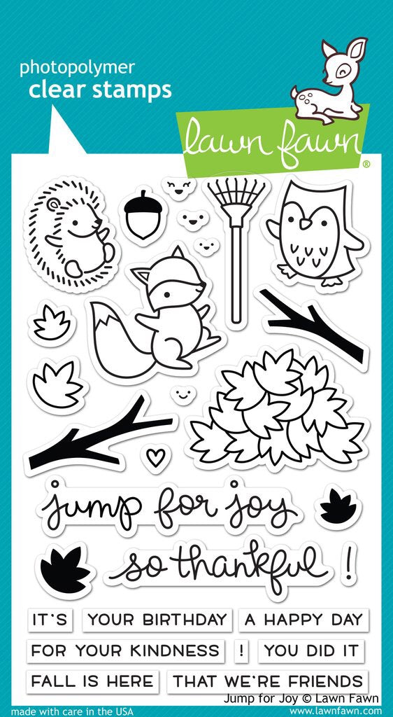 Lawn Fawn JUMP FOR JOY Fall Clear Stamps Scrapbooksrus Las Vegas