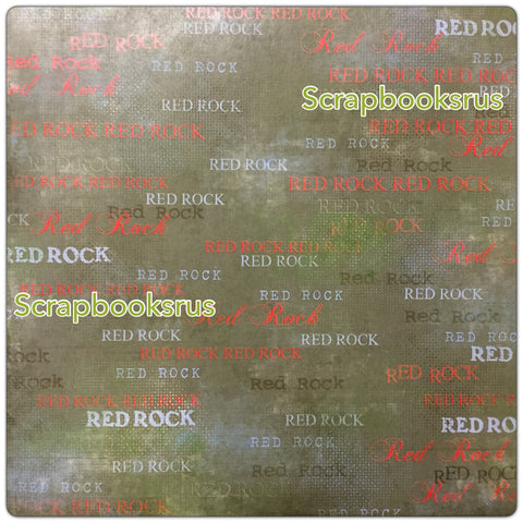 Red Rock Green Lush Scrapbook Paper Scrapbooksrus