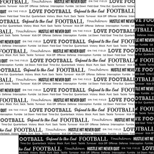 FOOTBALL PRIDE 2 12&quot;X12&quot; Paper Scrapbooksrus