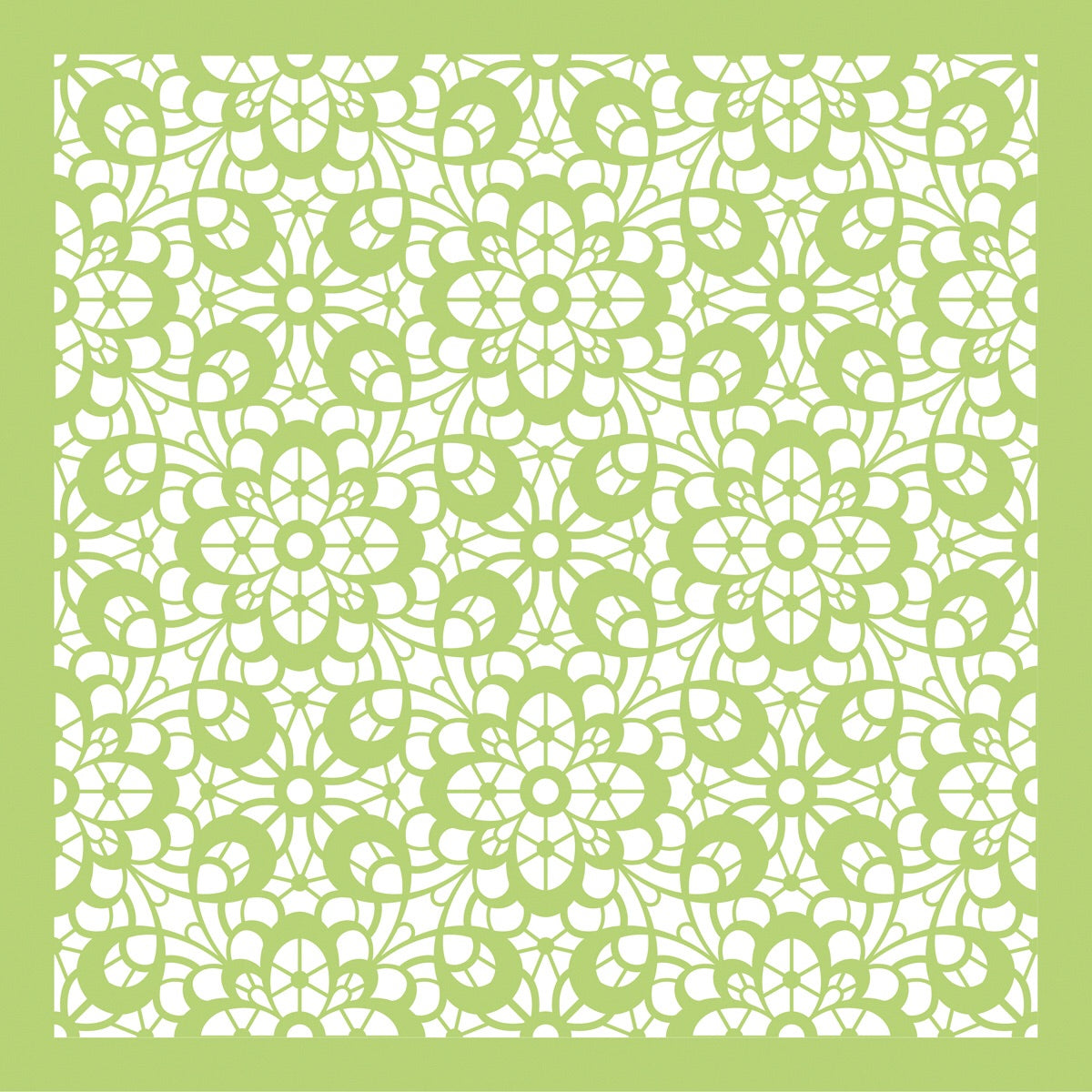 Kaisercraft FLORAL LACE 12&quot;X12&quot; Designer Template Stencil 1pc Scrapbooksrus