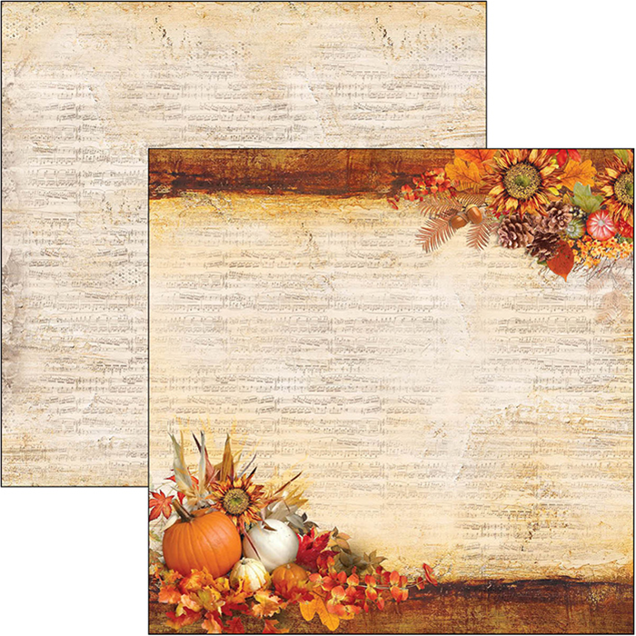 Ciao Bella THE SOUND OF AUTUMN Paper Pad 12 Sheets Scrapbooksrus