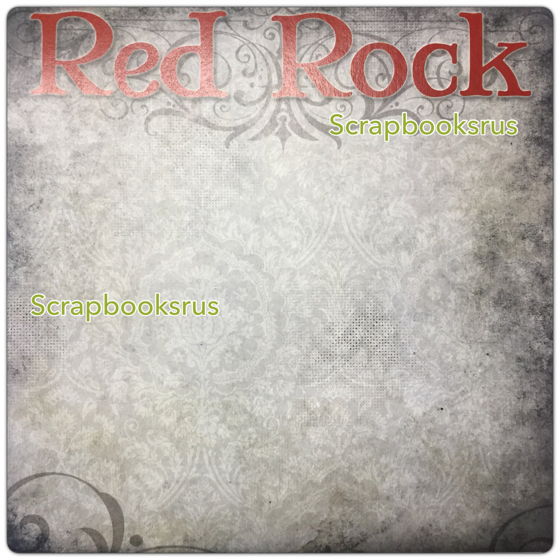 Old Antique RED ROCK 12&quot;X 12&quot; Travel Scrapbook Paper @Scrapbooksrus Las Vegas