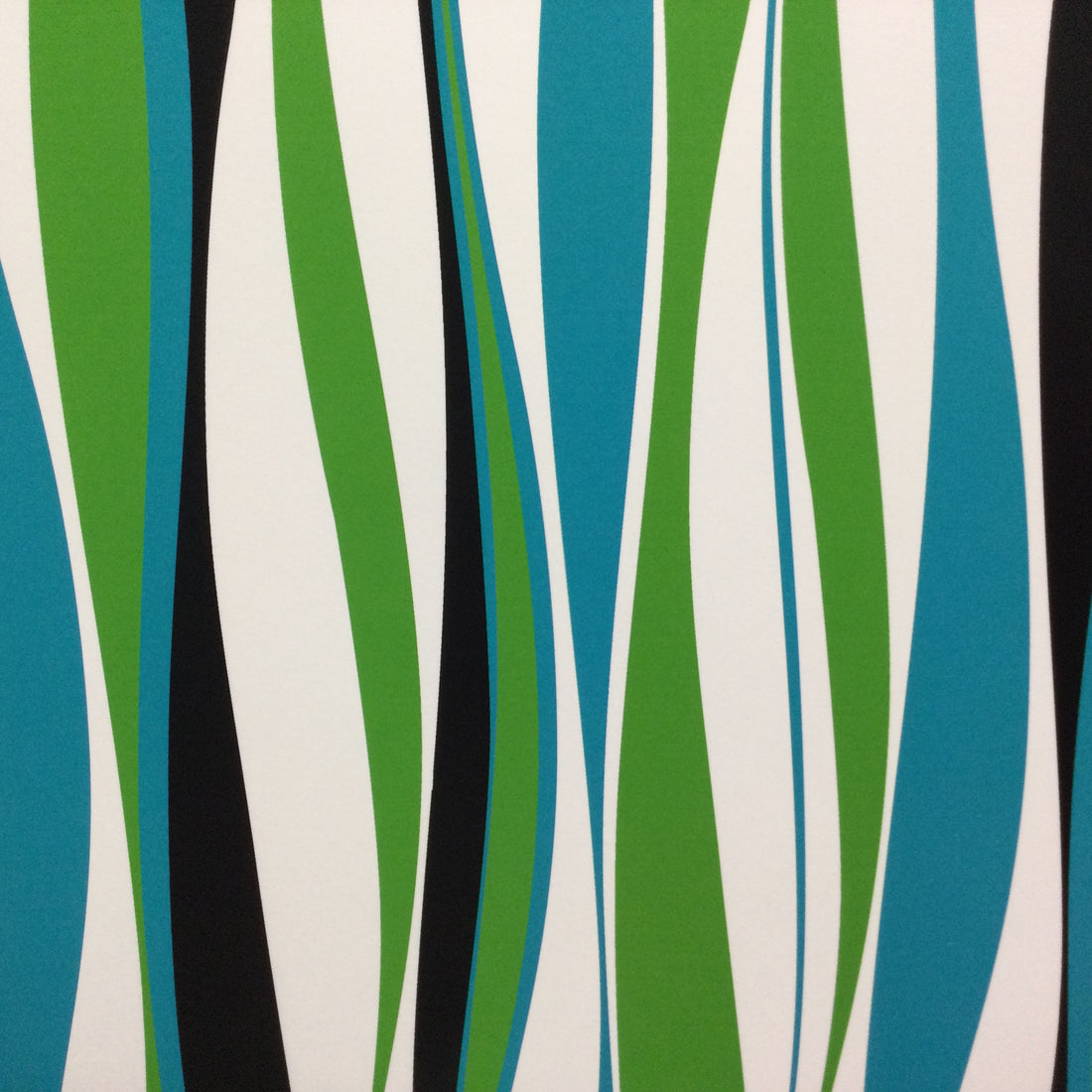 Retro GREEN TEAL Stripes 12&quot;X12&quot; Custom Scrapbook Paper Scrapbooksrus