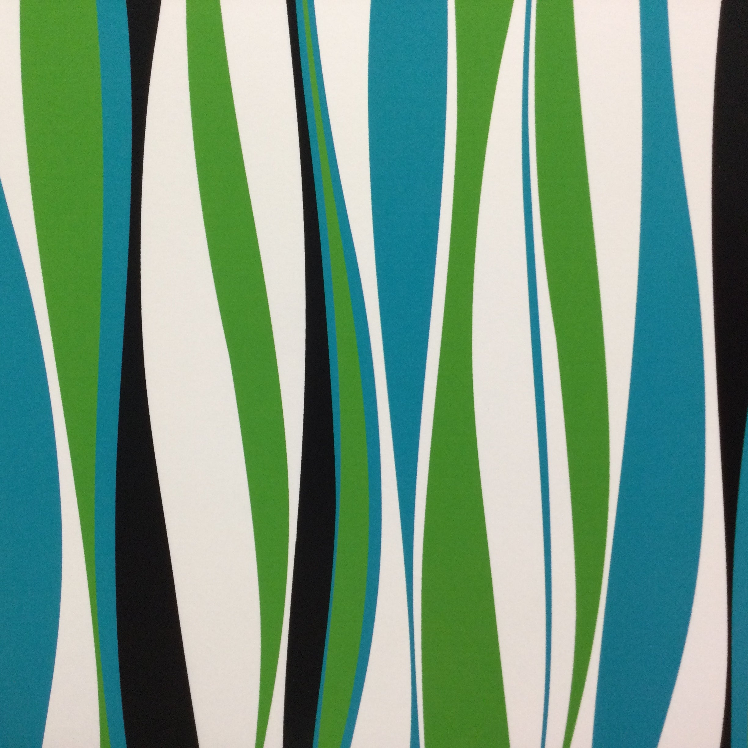 Retro GREEN TEAL Stripes 12&quot;X12&quot; Custom Scrapbook Paper Scrapbooksrus