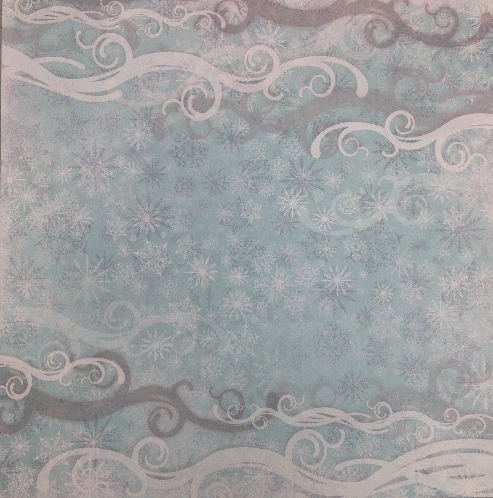 Kyandyland WINTER SNOWY DAY 12x12 Scrapbook Papers 2pc - Scrapbook Kyandyland