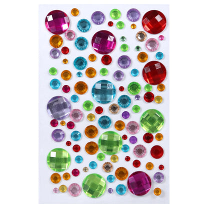 Crafters Square GEMSTONE RAINBOW Rhinestones 100pc