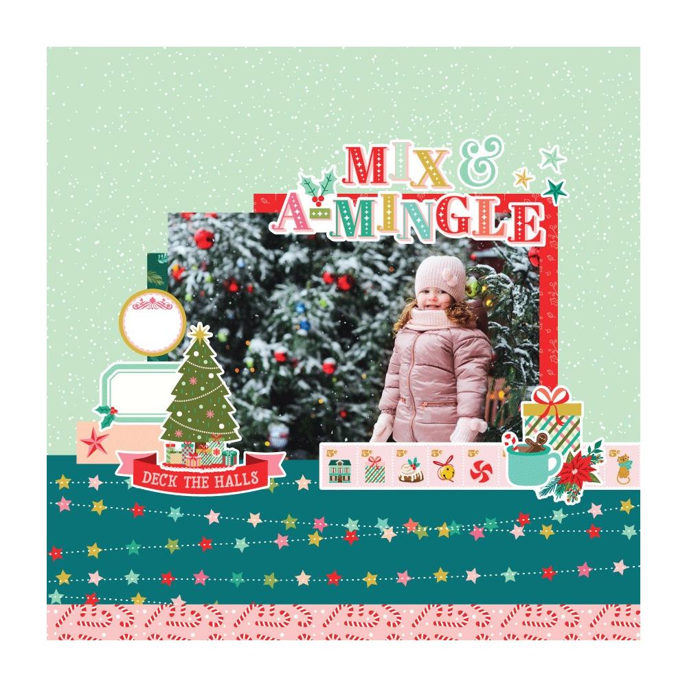 Simple Stories MIX &amp; A-MINGLE 119pc Collection Kit 12&quot;X12&quot;