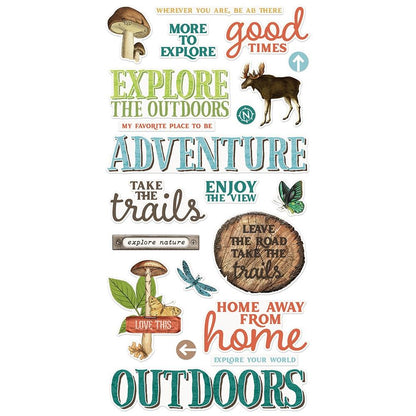 Simple Stories Simple Vintage Lakeside FOAM STICKERS 42pc Scrapbooksrus