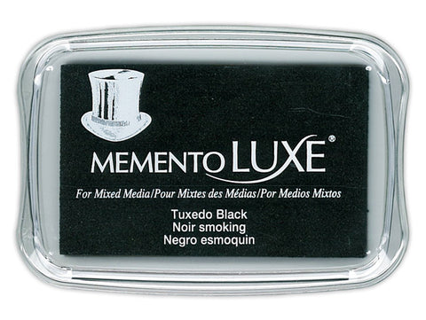 Memento Luxe TUXEDO BLACK Archival Ink Pad - Scrapbook Kyandyland