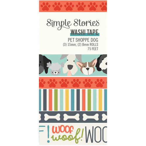 Simple Stories Pet Shoppe Dog Washi Tape.