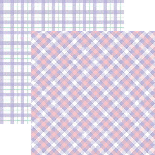 Reminisce Plaid Pastels PLAID TWO 12&quot;X12&quot; Scrapbook Paper Scrapbookrus