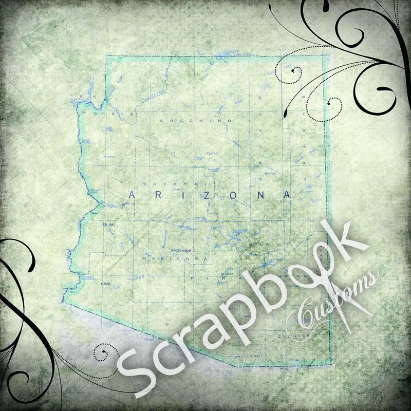 ARIZONA TRAVEL 12"X12" Cardstock Paper 34669 - Scrapbooksrus