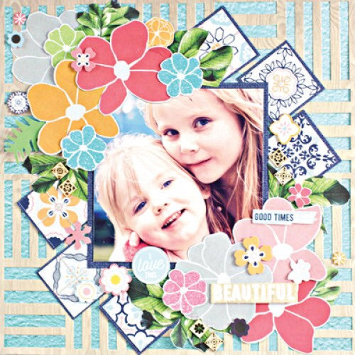 Kaisercraft Havana Nights BAMBOO 12&quot;X12&quot; Diecut Paper