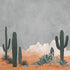 Arizona Cactus And Rocks Landscape 12"X12" Scrapbook Paper Scrapbookrus