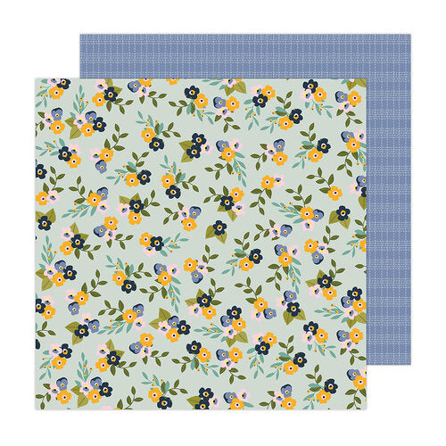 Jen Hadfield Live &amp; Let Grow PANSIES 12&quot;X12&quot; Scrapbook Paper Scrapbooksrus