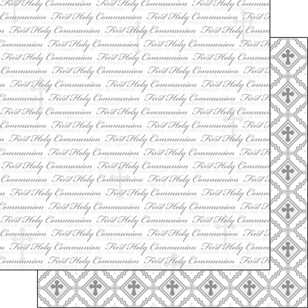 Scrapbook Customs FIRST COMMUNION 12&quot;X12&quot; Paper - Scrapbook Kyandyland