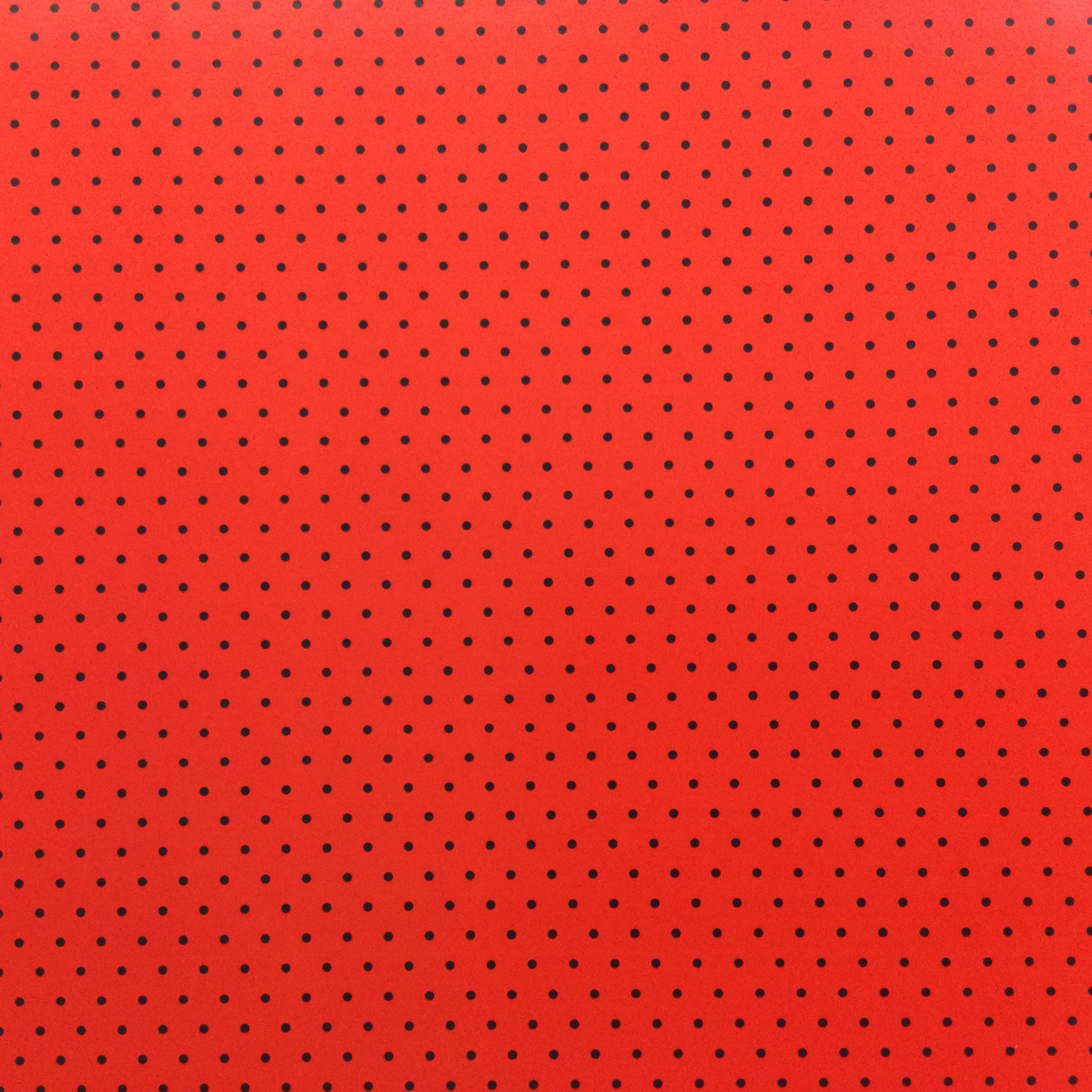 Polka Dots RED &amp; BLACK 12X12 Scrapbook Paper Scrapbooksrus