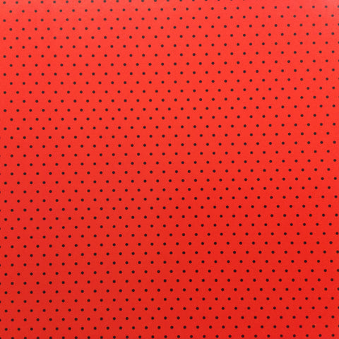 Polka Dots RED & BLACK 12X12 Scrapbook Paper Scrapbooksrus