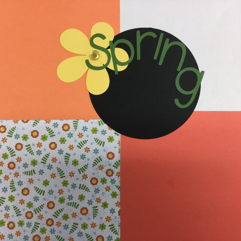 Premade SPRING 12X12 Scrapbook Pages Scrapbooksrus
