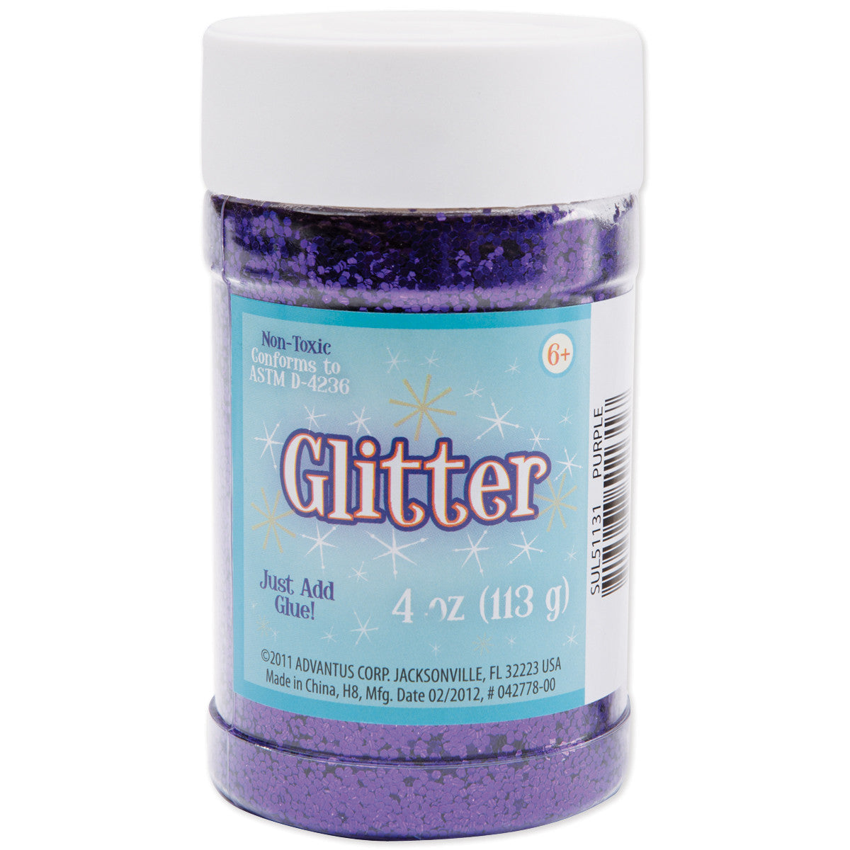 Advantus PURPLE Shaker Glitter 4oz - Scrapbook Kyandyland