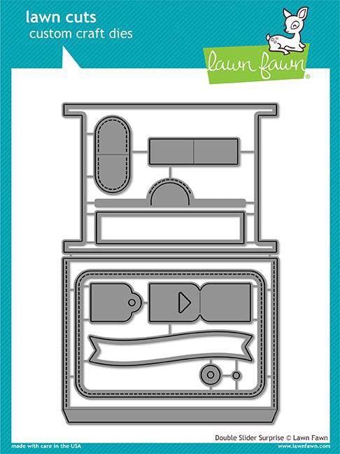 Lawn Fawn Cuts DOUBLE SLIDER SURPRISE Custom Craft Die @scrapbooksrus Las Vegas