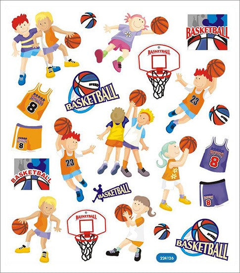 Tattoo King Sticker King BASKETBALL Sticker 23pc