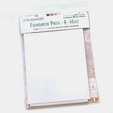 49 and Market Foundation PAGES A WHITE 19pc Scrapbooksrus
