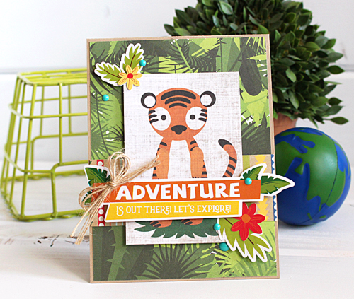 Echo Park 12&quot;x12&quot; JUNGLE SAFARI 14pc COLLECTION KIT Scrapbooksrus