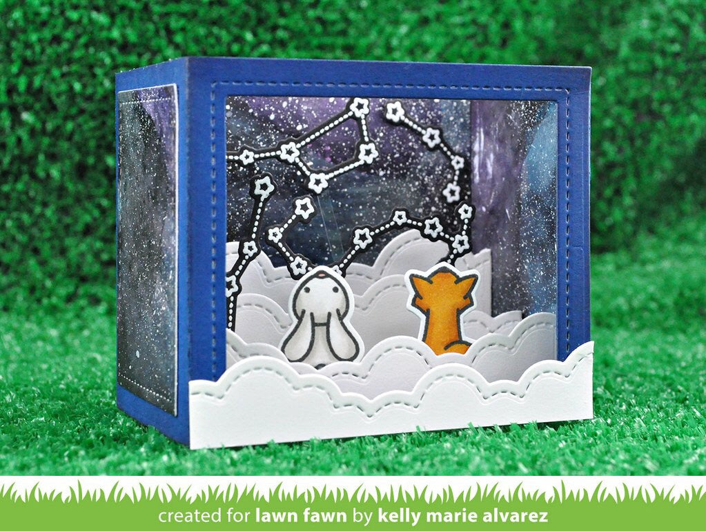 Lawn Fawn Cuts SHADOW BOX CARD Custom Craft Die 16pc