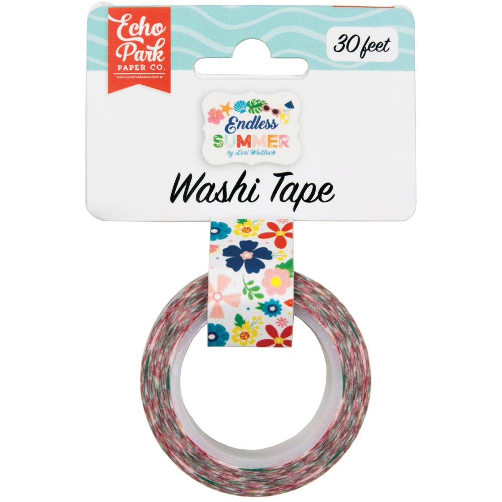 Echo Park ENDLESS FLOWERS Decorative Washi Tape 30ft Scrapbookrus