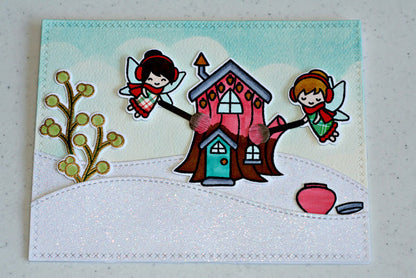 Lawn Fawn FROSTY FAIRY FRIENDS Craft Dies