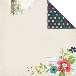 Simples Stories GRATEFUL Homespun Double-Sided Cardstock 12&quot;X12&quot; - Scrapbook Kyandyland