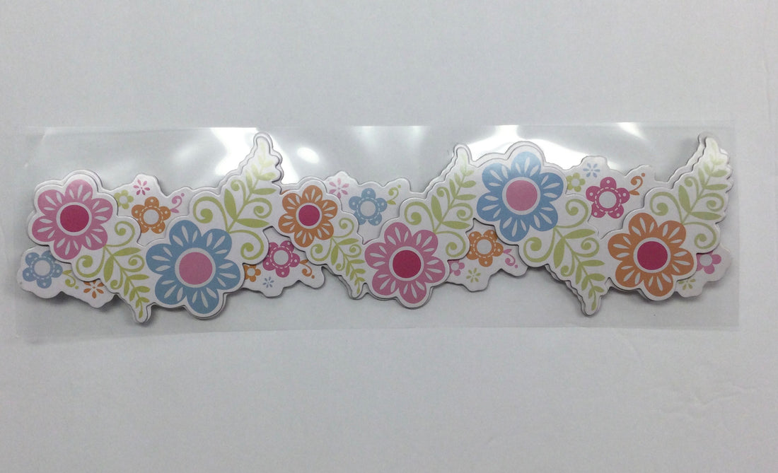 Colorbok SWEET BLOOMS Jumbo Chipboard Border