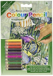 Royal Mini Color Pencil By Number TROPICAL UNDERWATER LIFE