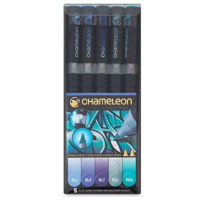 Chameleon Color Tones BLUE TONES Alcohol Markers Pens 5pc Scrapbooksrus