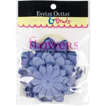 Eyelet Outlet &amp; Brads Paper FLOWERS 40 pc - Scrapbook Kyandyland