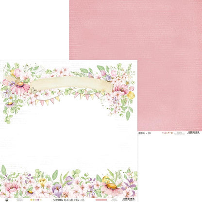 P13 SPRING IS CALLING 12&quot;X12&quot; Designer Paper Pack Pad Scrapbooksrus