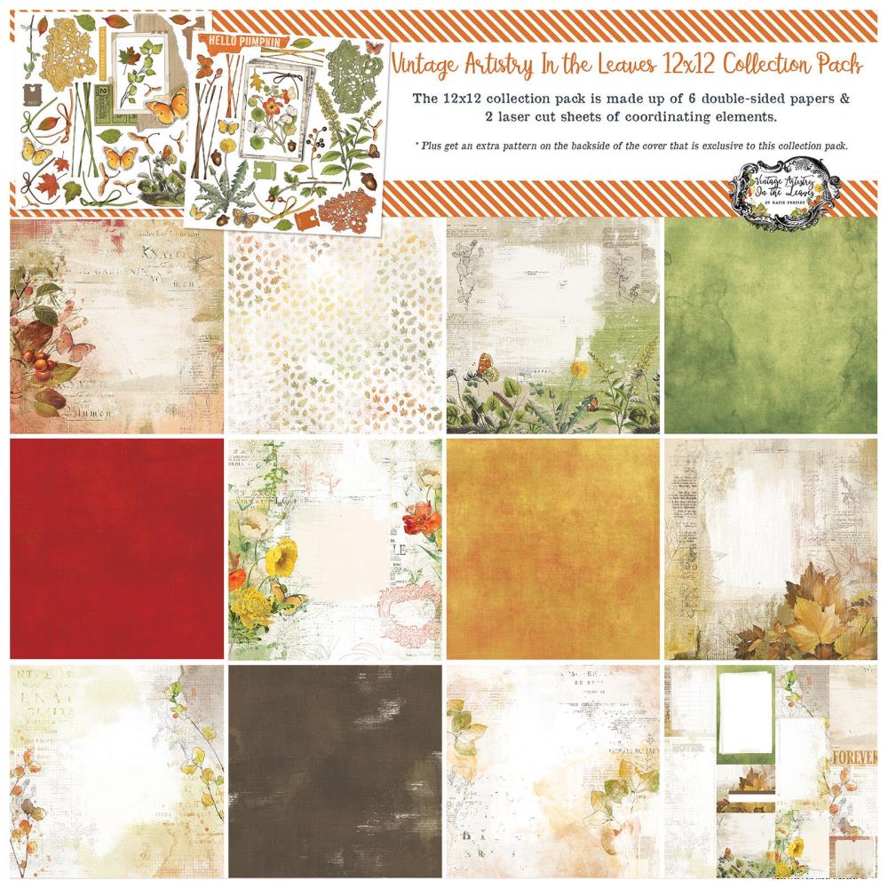 49 and Market Vintage Artistry IN THE LEAVES 12x12 Collection Pack