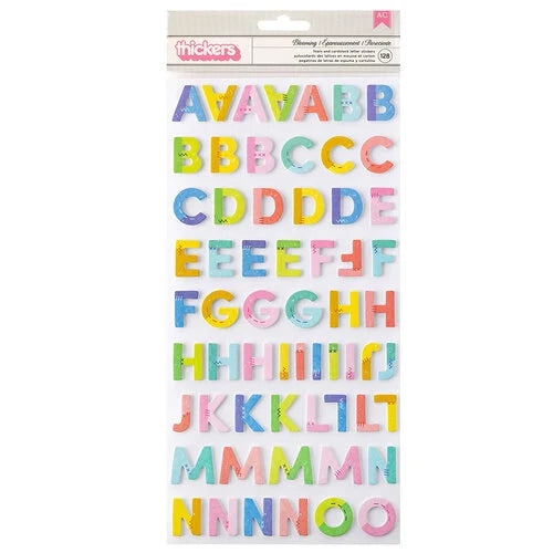 Thickers Paige Evans BLOOMING Wild Alphabet Foam Stickers
