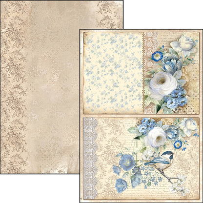 Ciao Bella BROCATTO ESTENSE A4 Paper Pad 9 sheets Scrapbooksrus