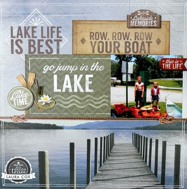 Paper House LAKE LIFE 3D Stickers 14pc