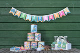 Pebbles BIRTHDAY WISHES Perforated Banner Shapes 12pc - Scrapbook Kyandyland